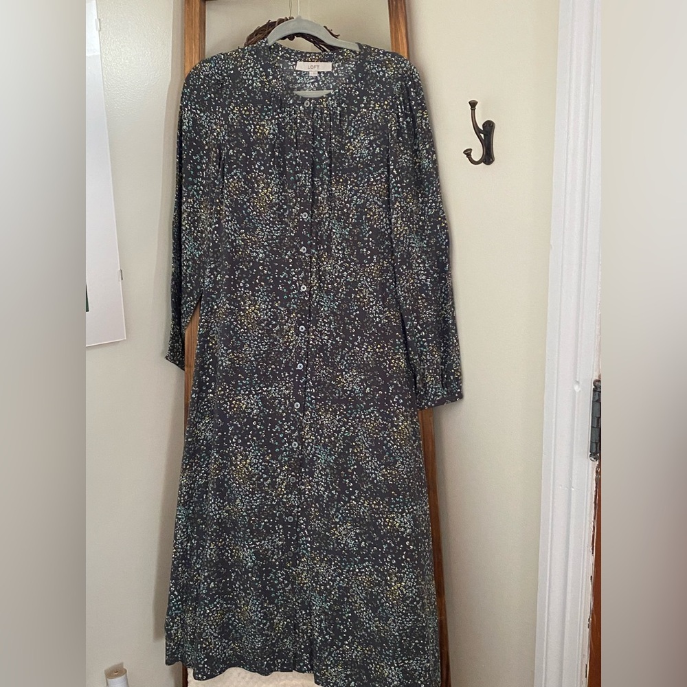 Flowered Midi dress from the Loft.